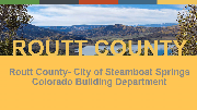 Routt County Regional Building Department Logo